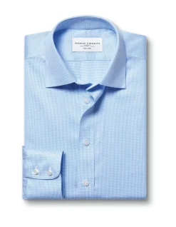 Puppytooth non-iron twill classic fit shirt