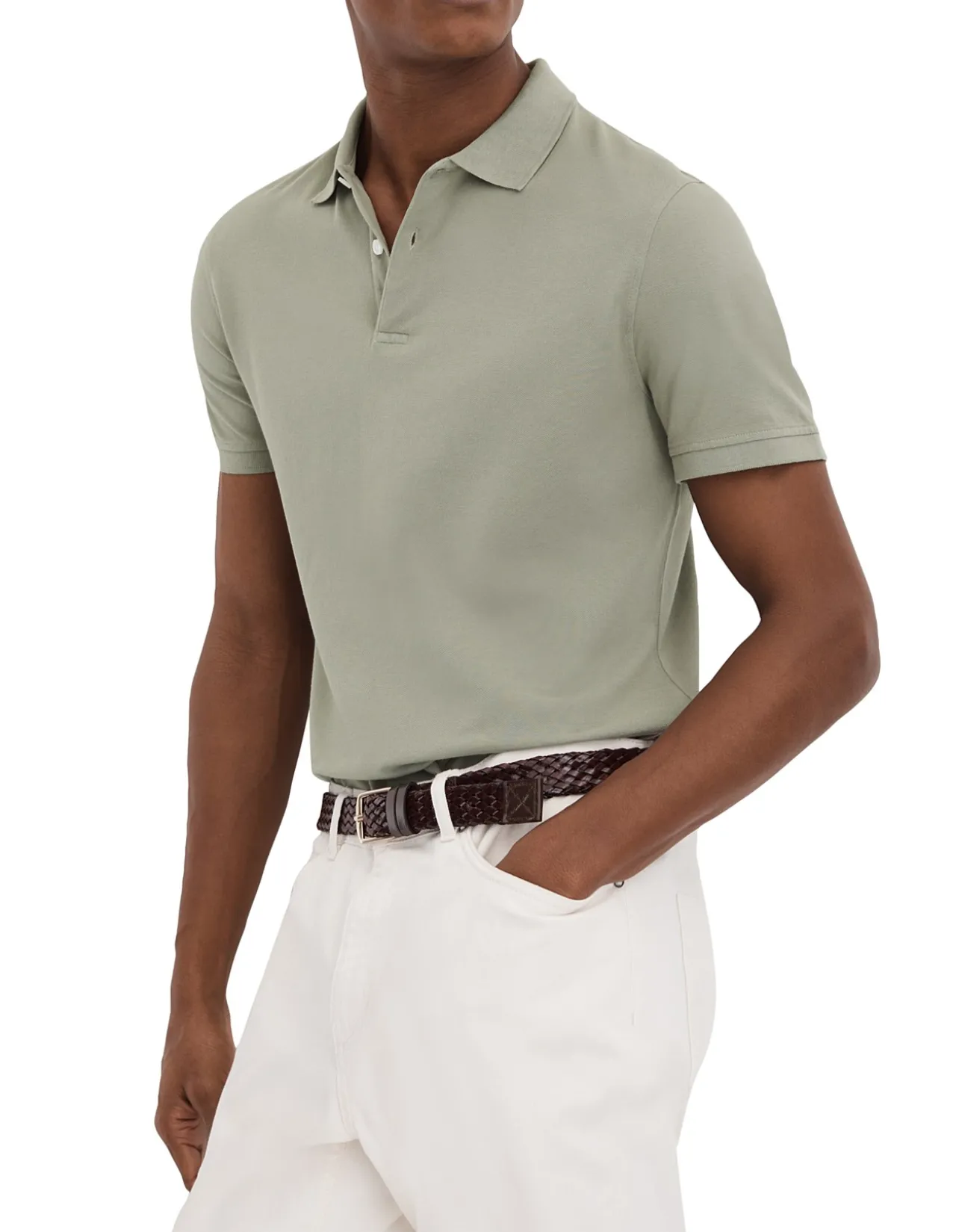 PURO SHORT SLEEVE GARMENT DYE BUTTON