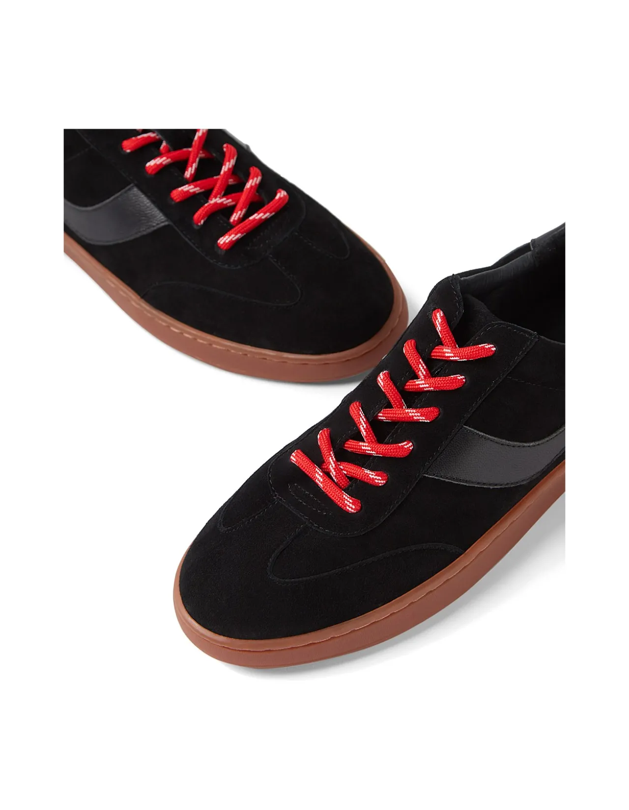 QUERLAH Multi Suede Lace Up Trainers