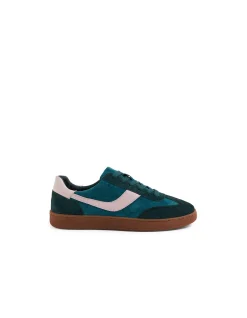 Querlah Retro Lace Up Leather Sneakers
