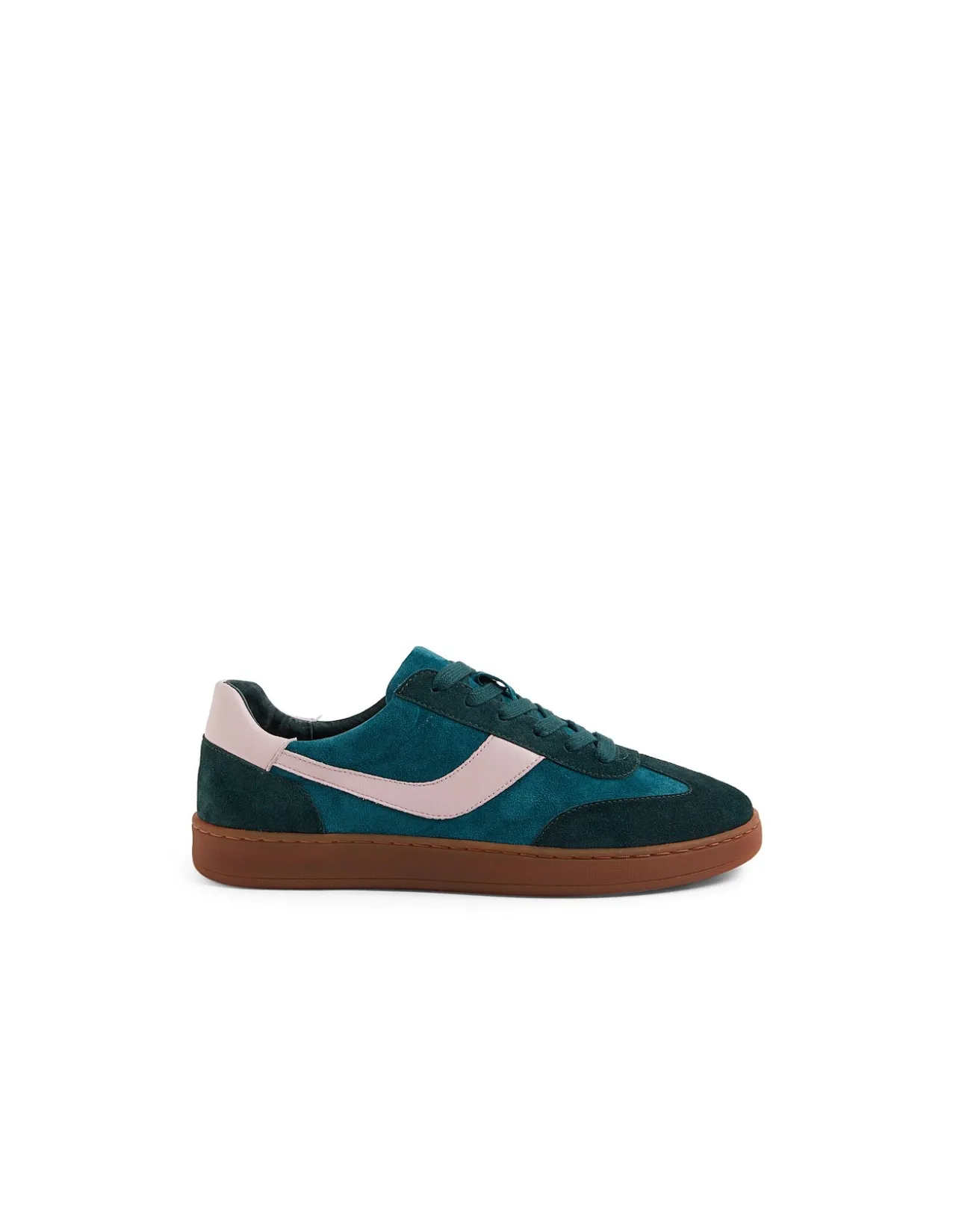 Querlah Retro Lace Up Leather Sneakers