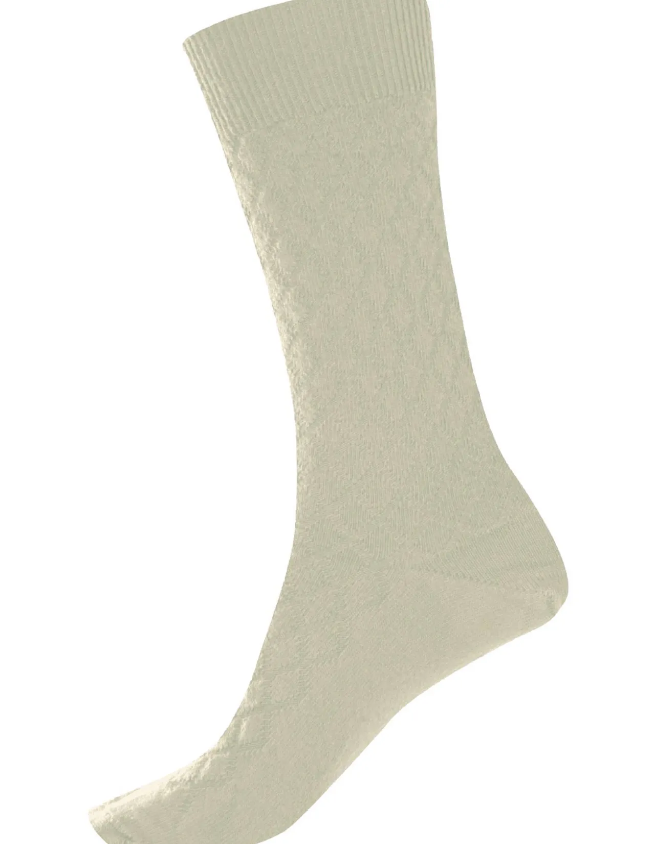 Quilted Fine Merino Wool Health Crew Sock