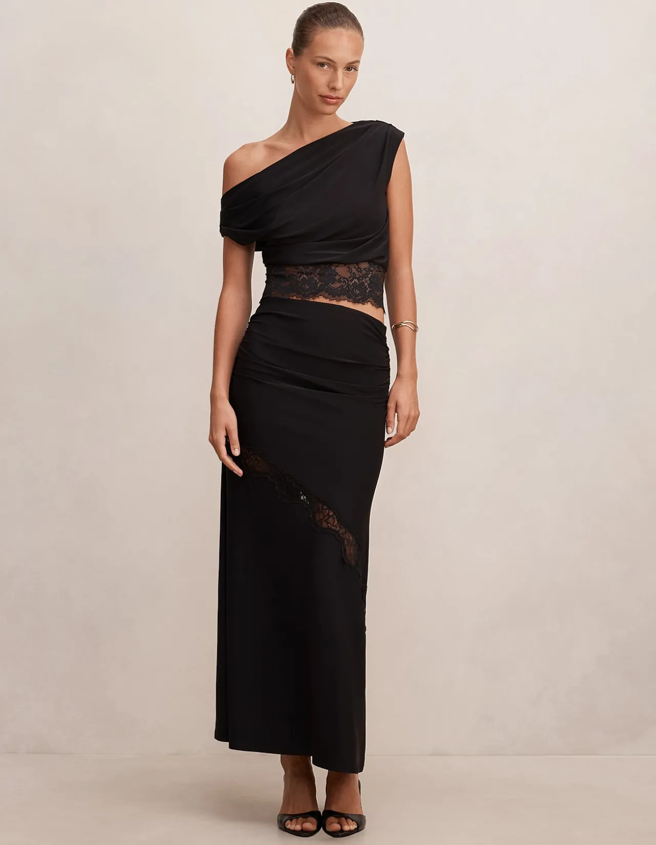 QUINN TIPPED LACE TOP