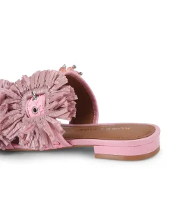 RAFFIA BUCKLE FLAT SDL