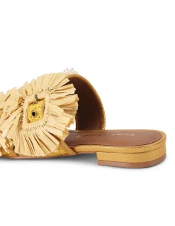 RAFFIA BUCKLE FLAT SDL