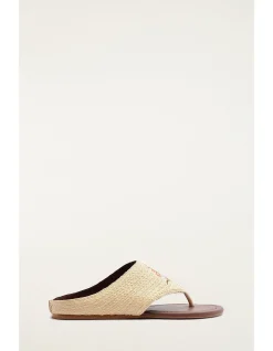 RAFFIA ICONS FLAT SANDAL