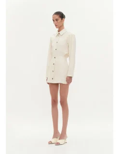 Raven Button Down Mini Skirt