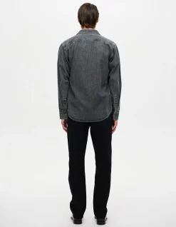 Ray Straight Sharp Black Stretch Jeans