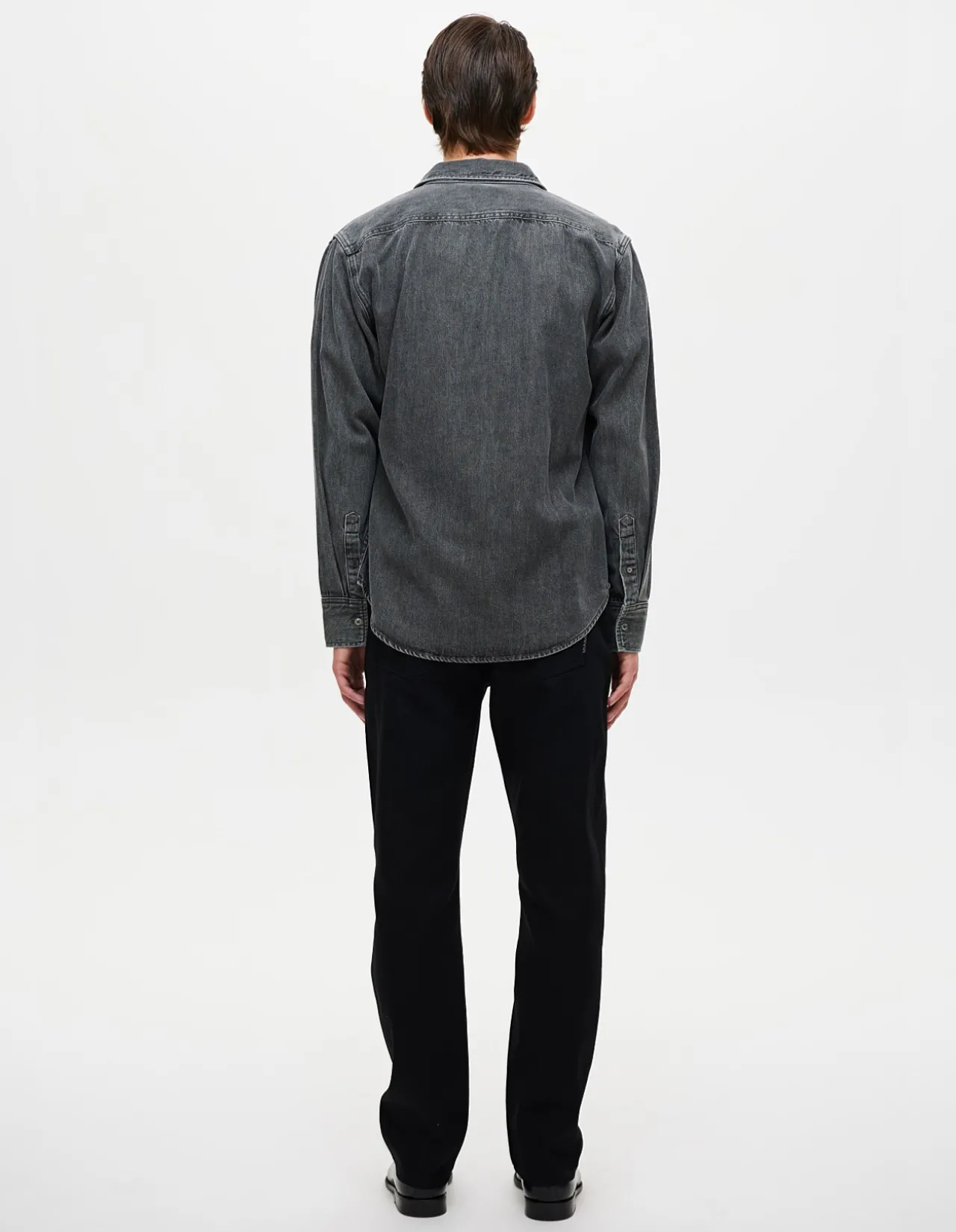 Ray Straight Sharp Black Stretch Jeans