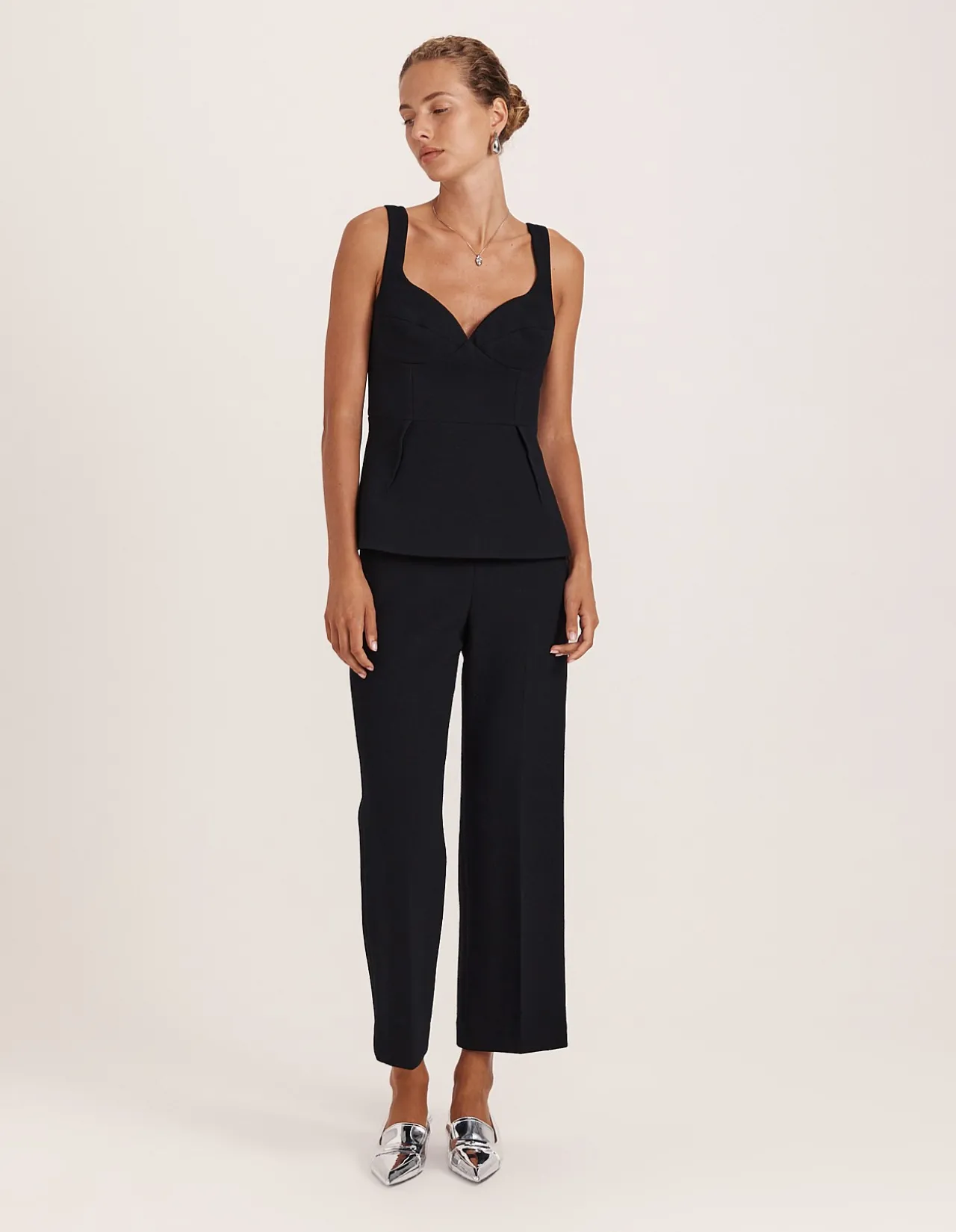 RAYA WOOL PEPLUM TOP