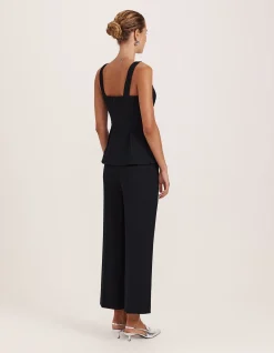 RAYA WOOL PEPLUM TOP