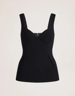RAYA WOOL PEPLUM TOP