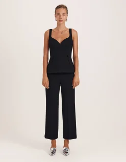 RAYA WOOL PEPLUM TOP
