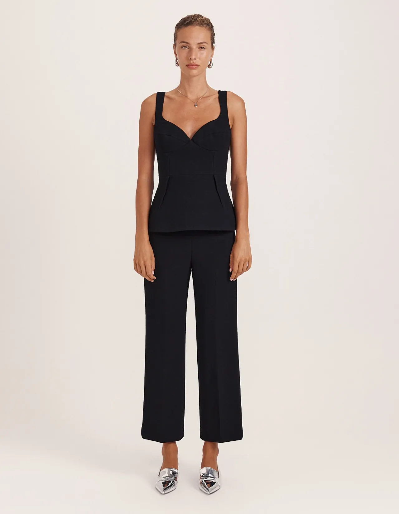 RAYA WOOL PEPLUM TOP