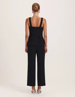 RAYA WOOL PEPLUM TOP