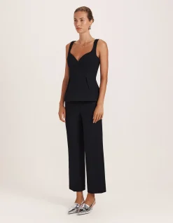 RAYA WOOL PEPLUM TOP