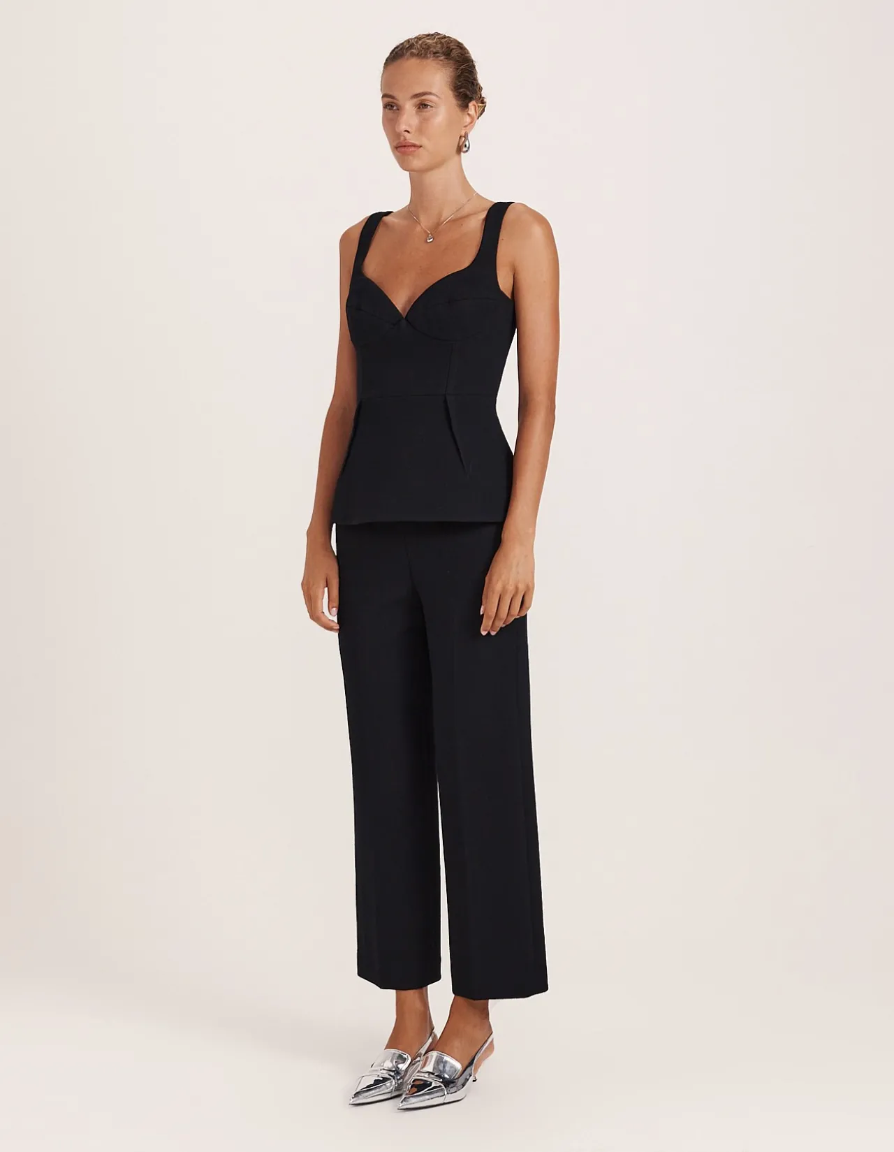 RAYA WOOL PEPLUM TOP