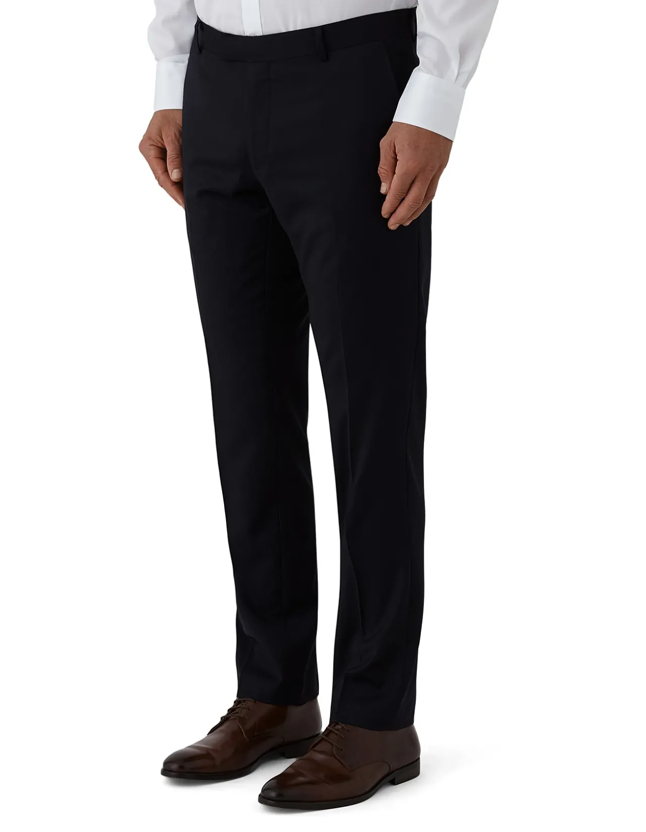Razor Plain Twill Wool Trouser