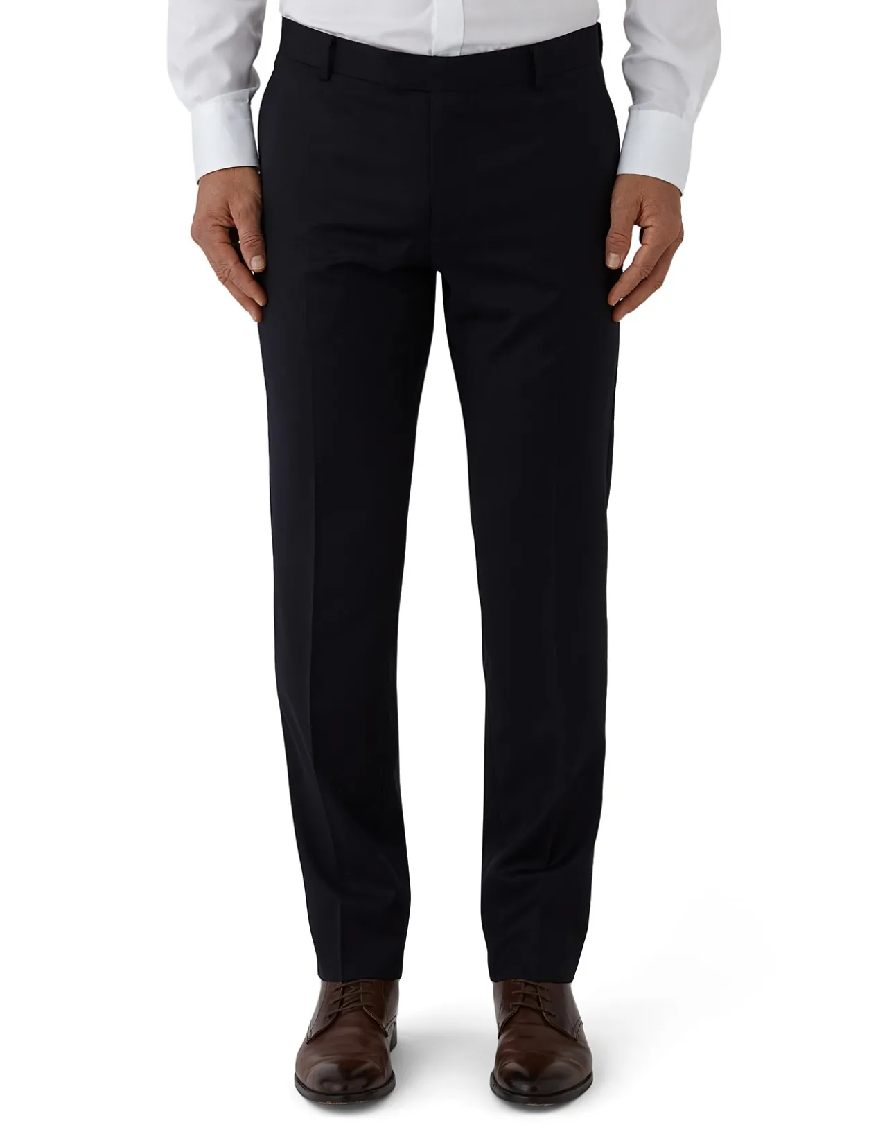 Razor Plain Twill Wool Trouser