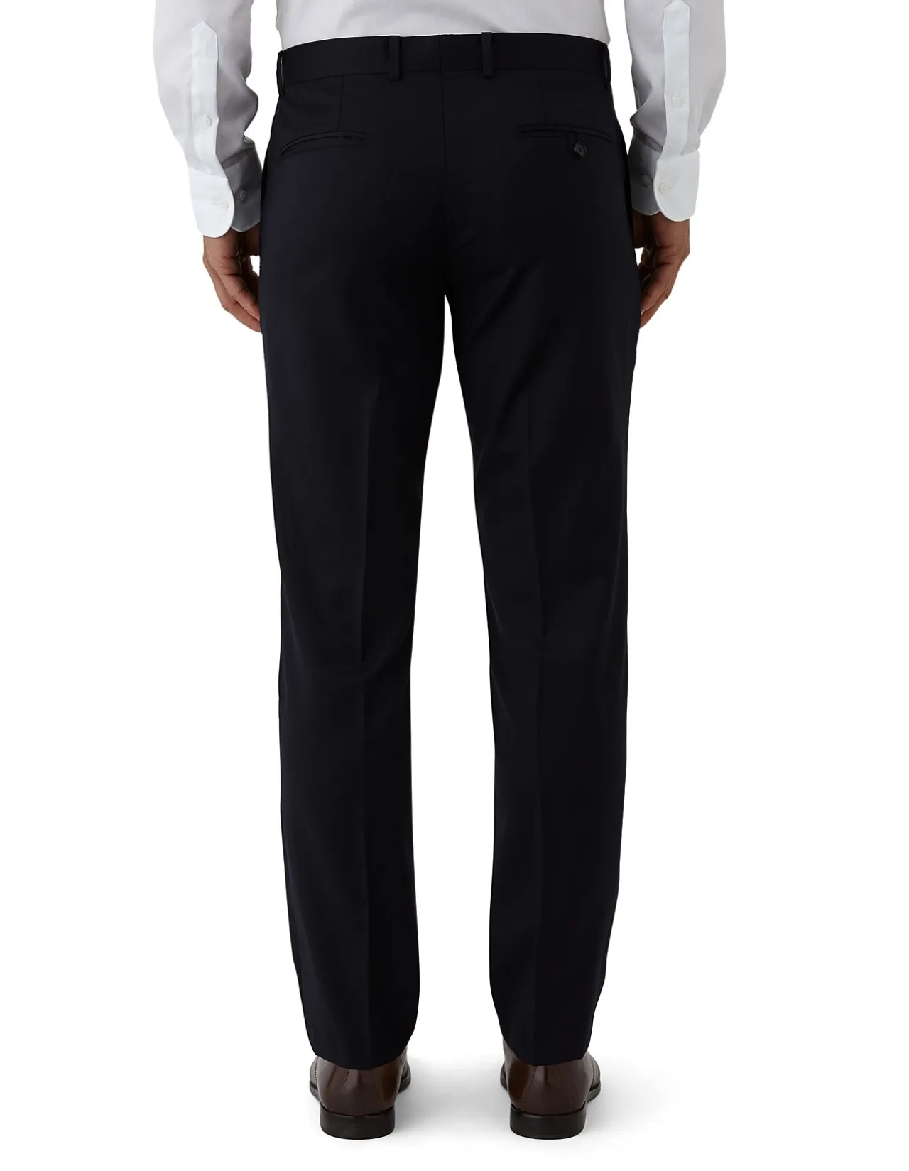 Razor Plain Twill Wool Trouser