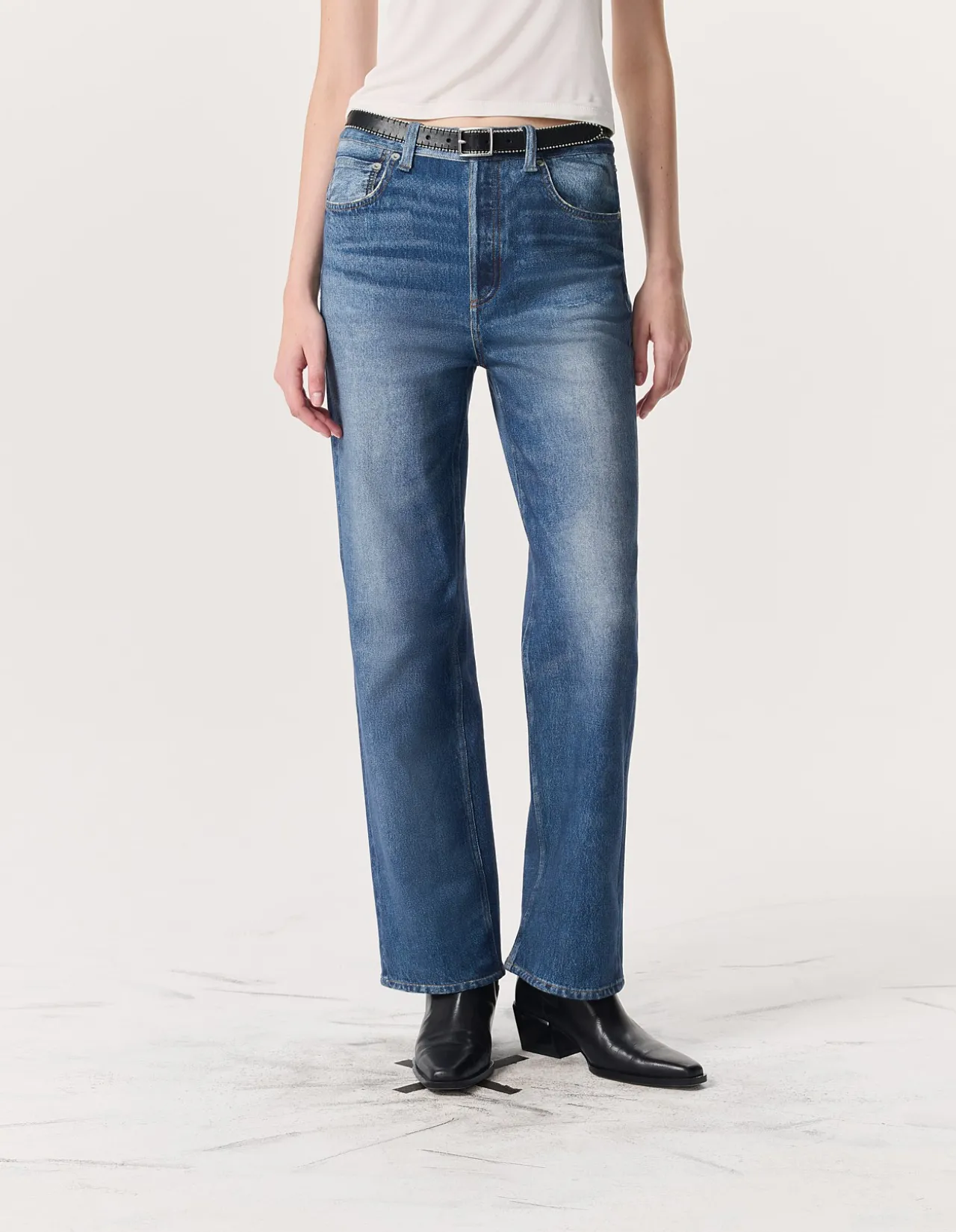 rb Miramar Shea High-Rise Ankle Relaxed Straight Jean