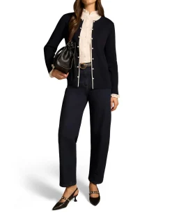 RE - CONTRAST RIB CARDIGAN