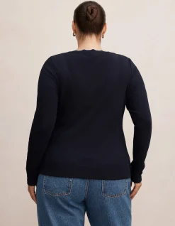 REBECCA CURVE SCALLOP LONG SLEEVES TOP