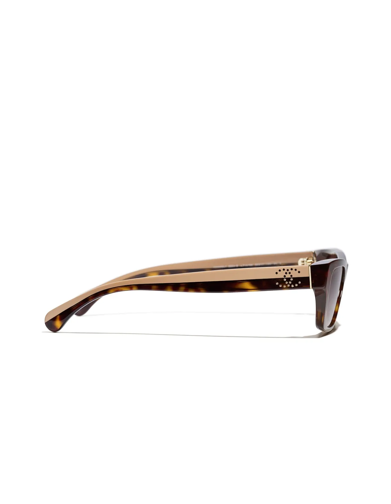 Rectangle Dark Havana Gradient Sunglasses