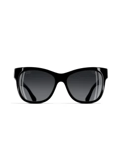 Rectangle Grey Gradient Polarised Lens Sunglasses