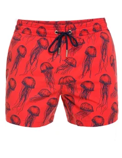 Red Jellyfish Men's Swim Shorts