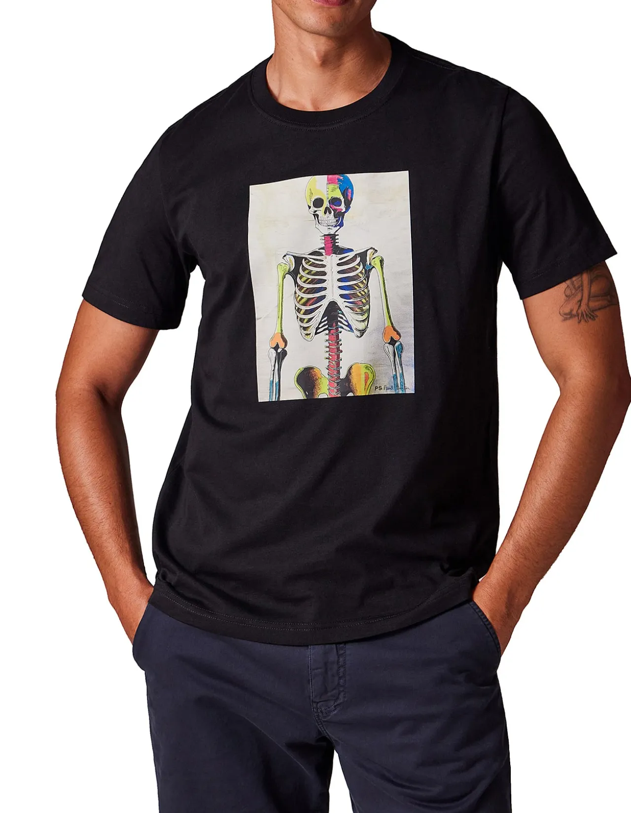 REG FIT T SHIRT SKELETON