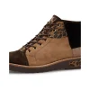 Regine Leopard Panel Lace Up Ankle Boots