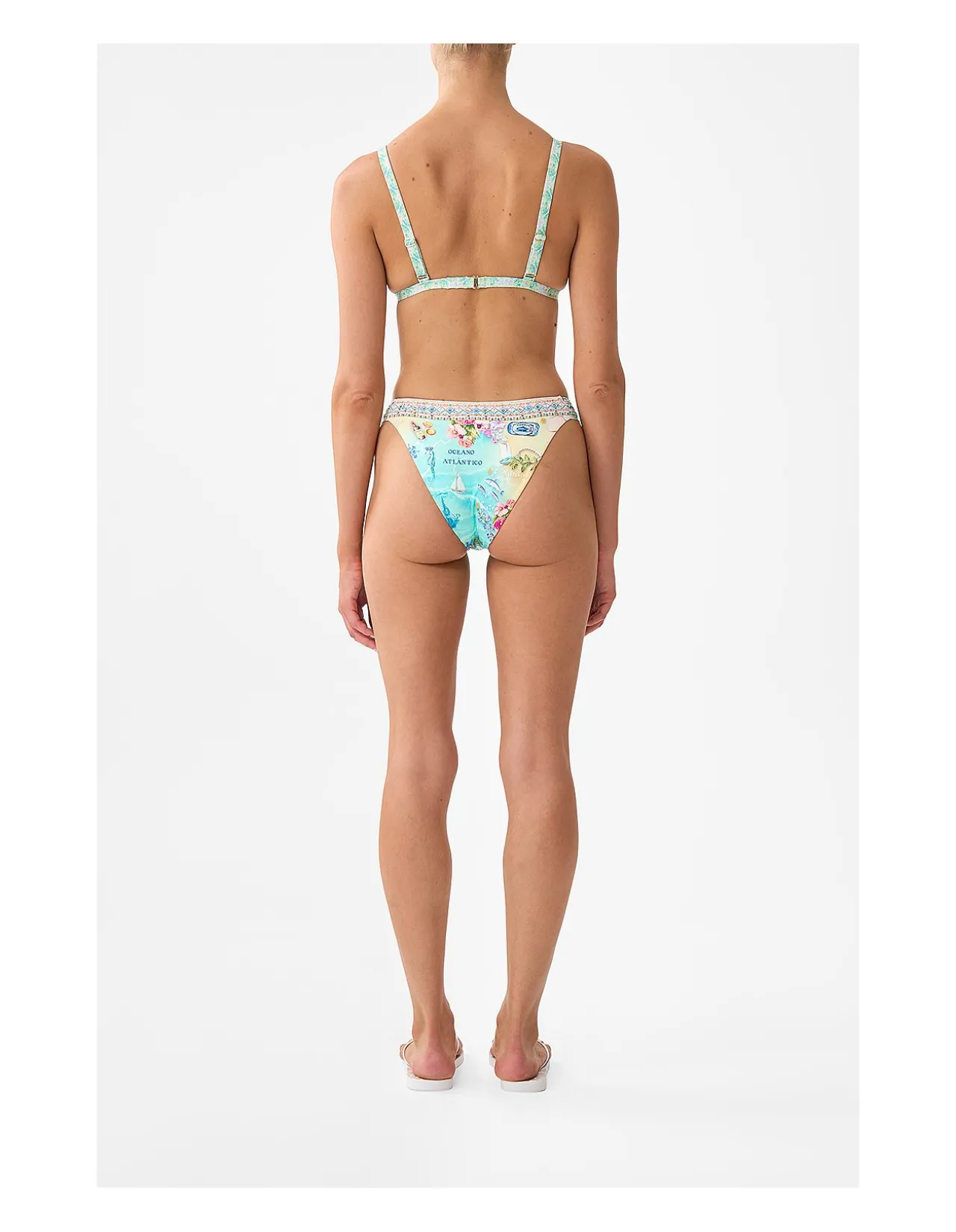 REGULAR BIKINI BOTTOM WITH RUCHED KNOT SIDES