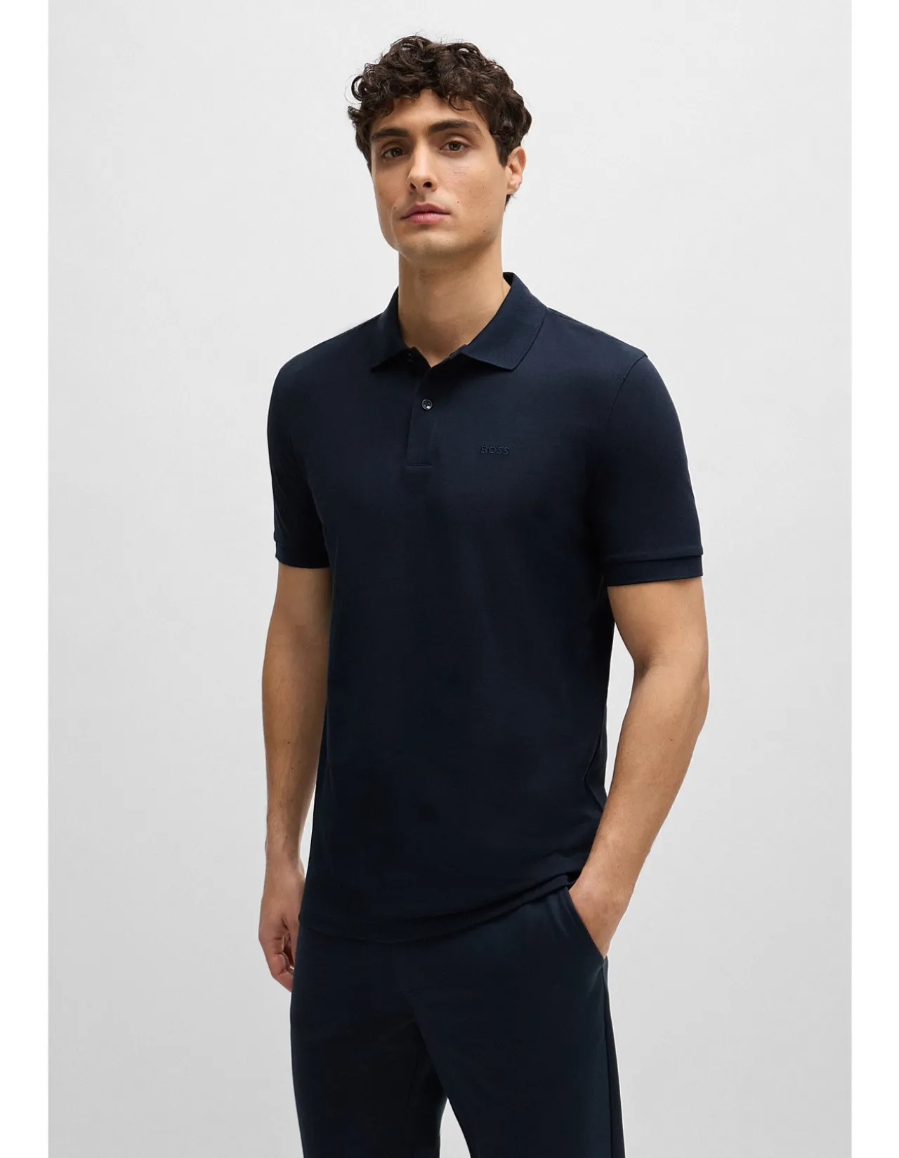 Regular-Fit Polo Shirt with Embroidered Logo