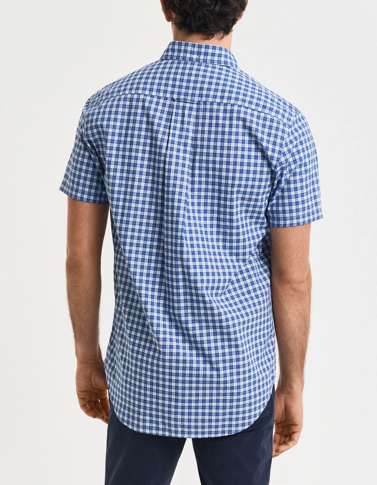 Regular Fit Classic Poplin Check Short Sleeve Shirt