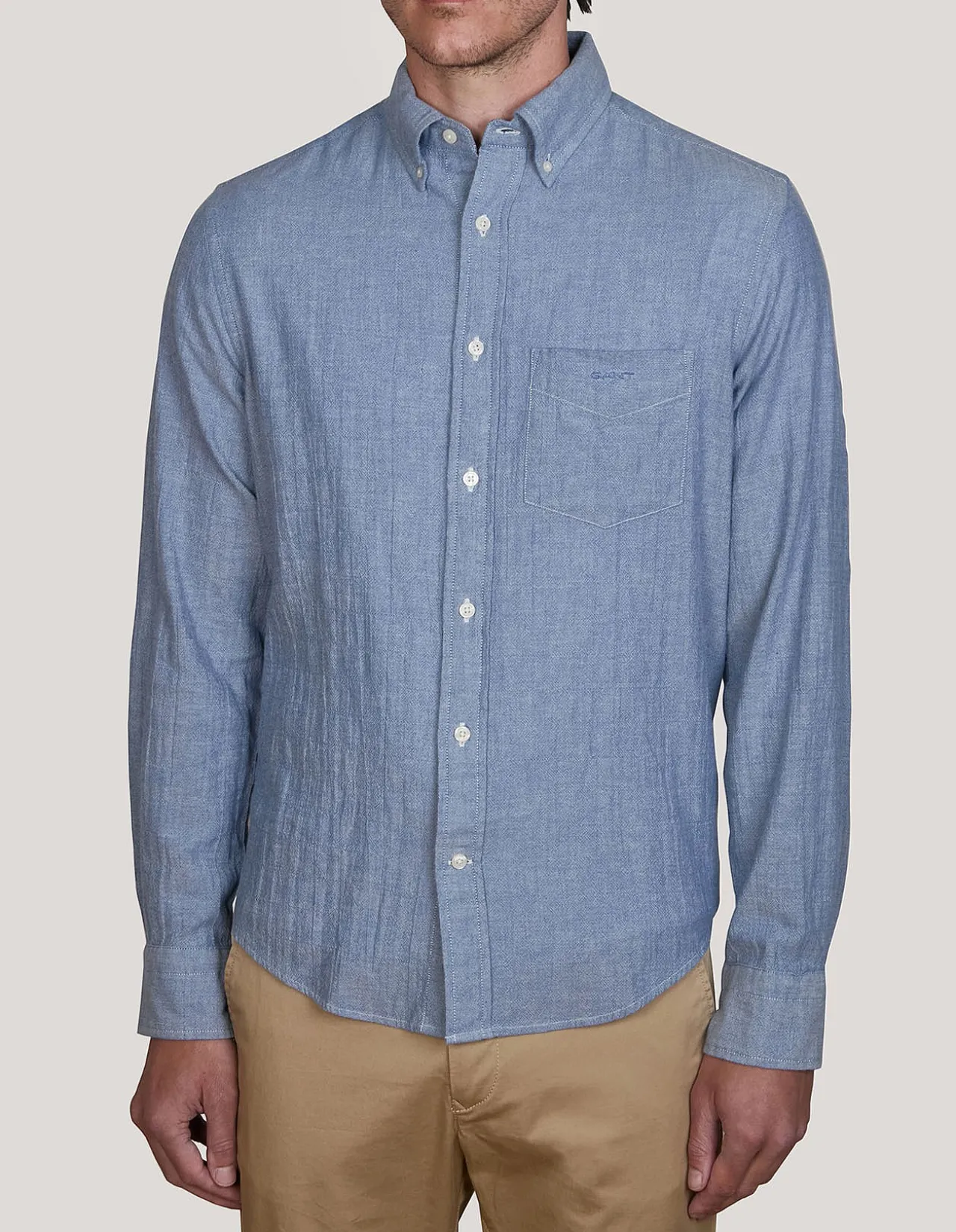 Regular Fit Crepe Cotton Shirt