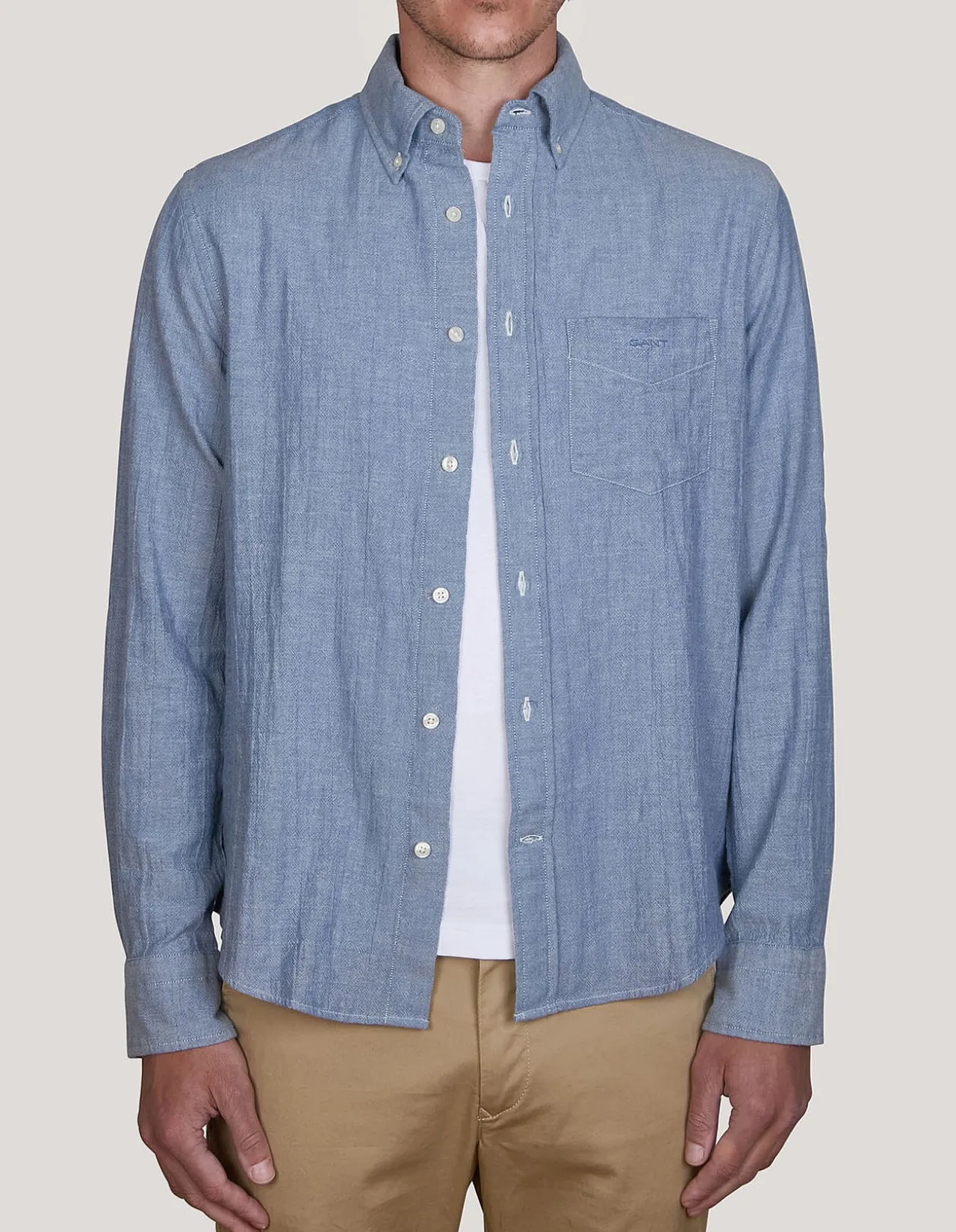 Regular Fit Crepe Cotton Shirt