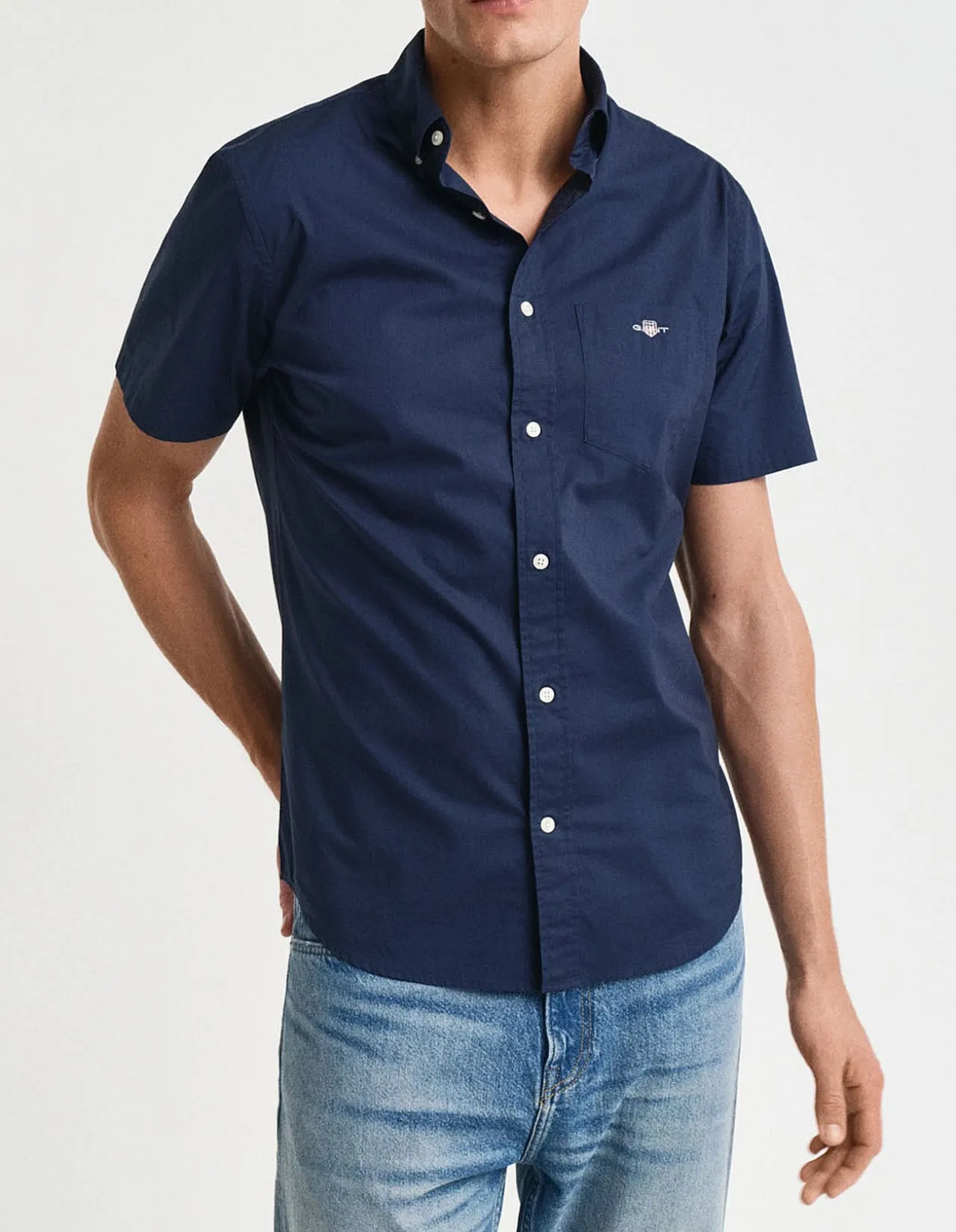 Regular Fit Poplin Short Sleeve Shirt