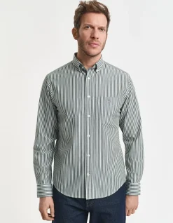 Regular Fit Striped Poplin Shirt