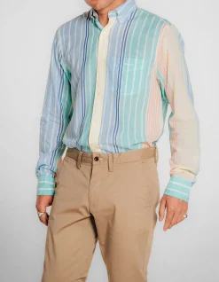 Regular Fit Voile Multi Striped Shirt
