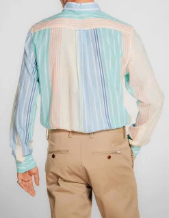 Regular Fit Voile Multi Striped Shirt