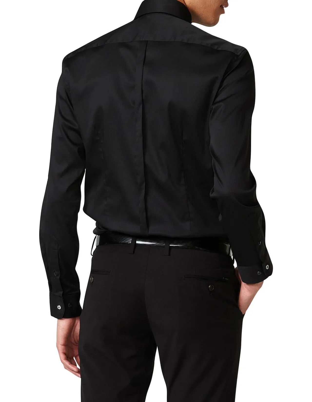 Regular Sateen Long Sleeve Shirt