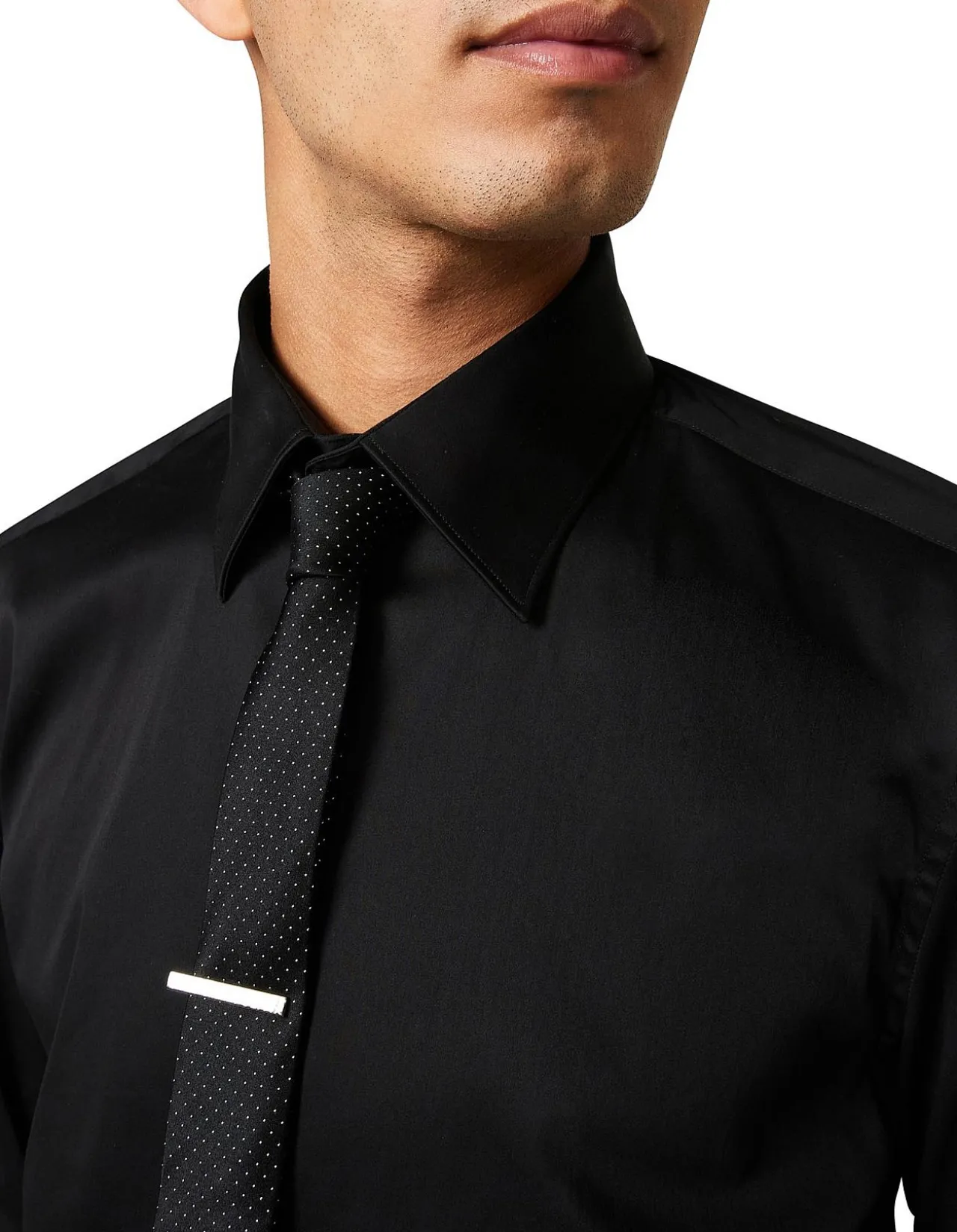 Regular Sateen Long Sleeve Shirt