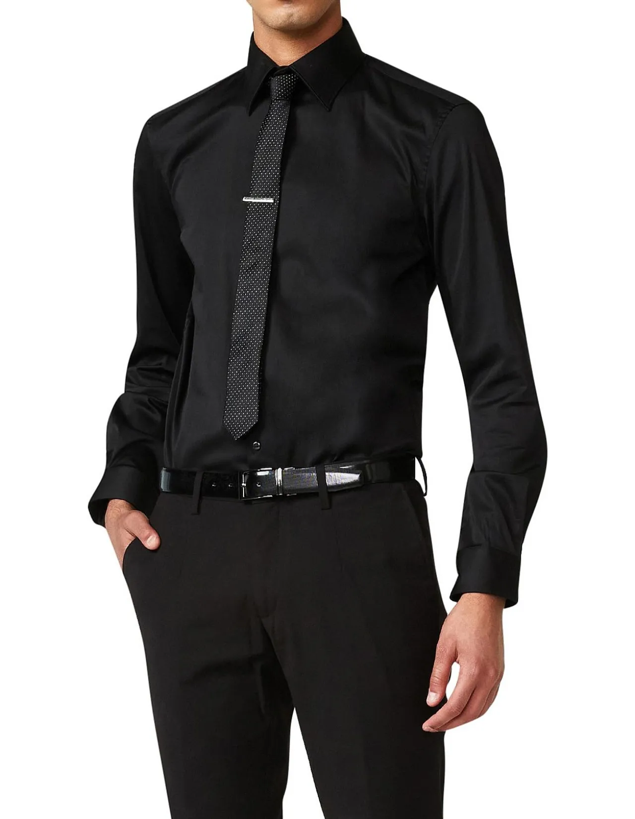 Regular Sateen Long Sleeve Shirt