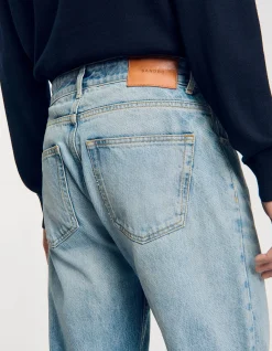 Regular Stonewash Relaxed Straight Leg Jeans