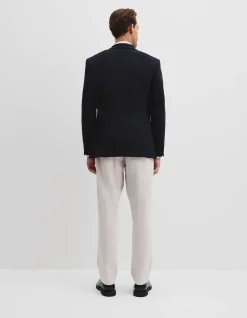 Regular Textured Wool Stretch Blazer