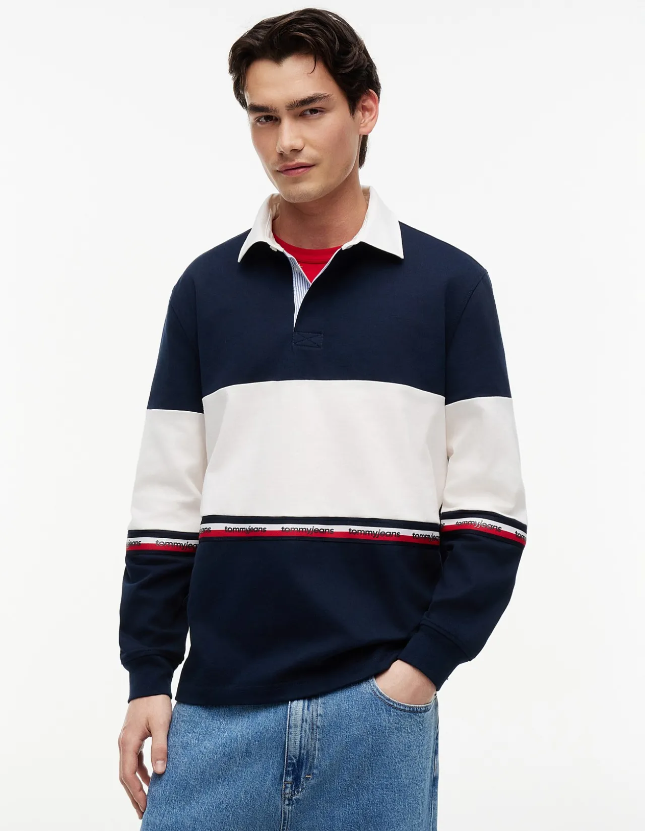 RELAXED COLOURBLOCK RUGBY