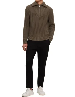 Relaxed Fit Half-Zip Sweater