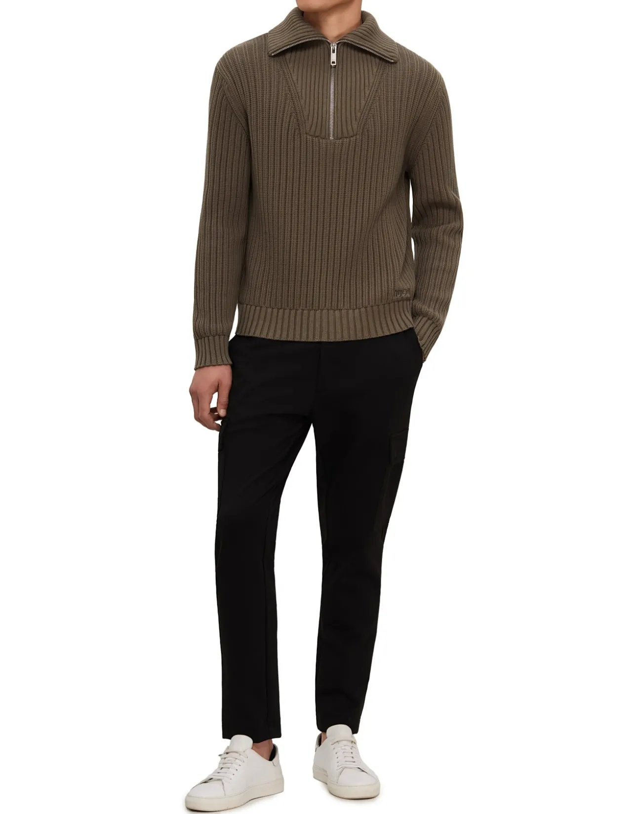 Relaxed Fit Half-Zip Sweater