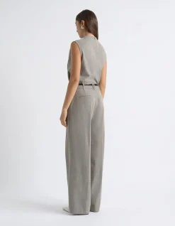 RELAXED PIN TUCK PANT
